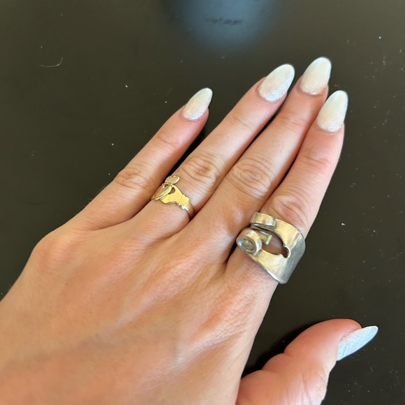 Sterling silver spoon ring - Picture 3 of 6